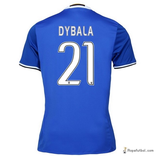 Camiseta Juventus Replica Segunda Ropa Dybala 2016/17 Azul